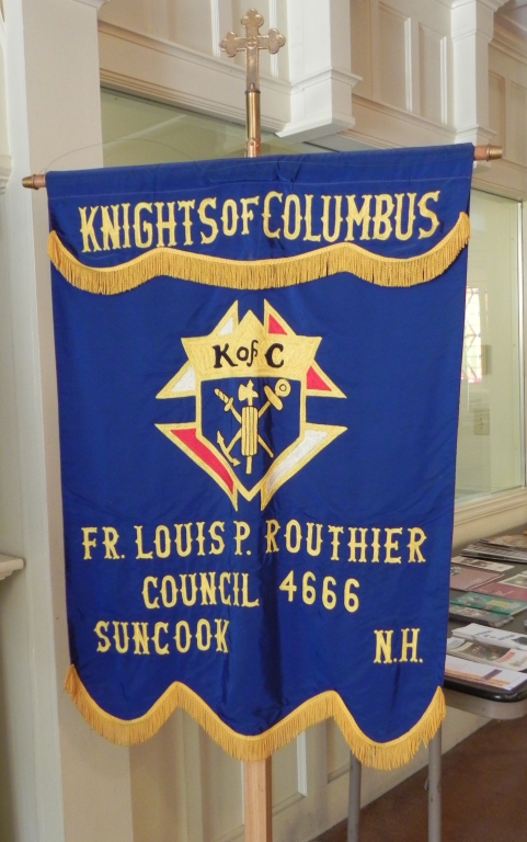 Banner for the Suncook Knights of Columbus
