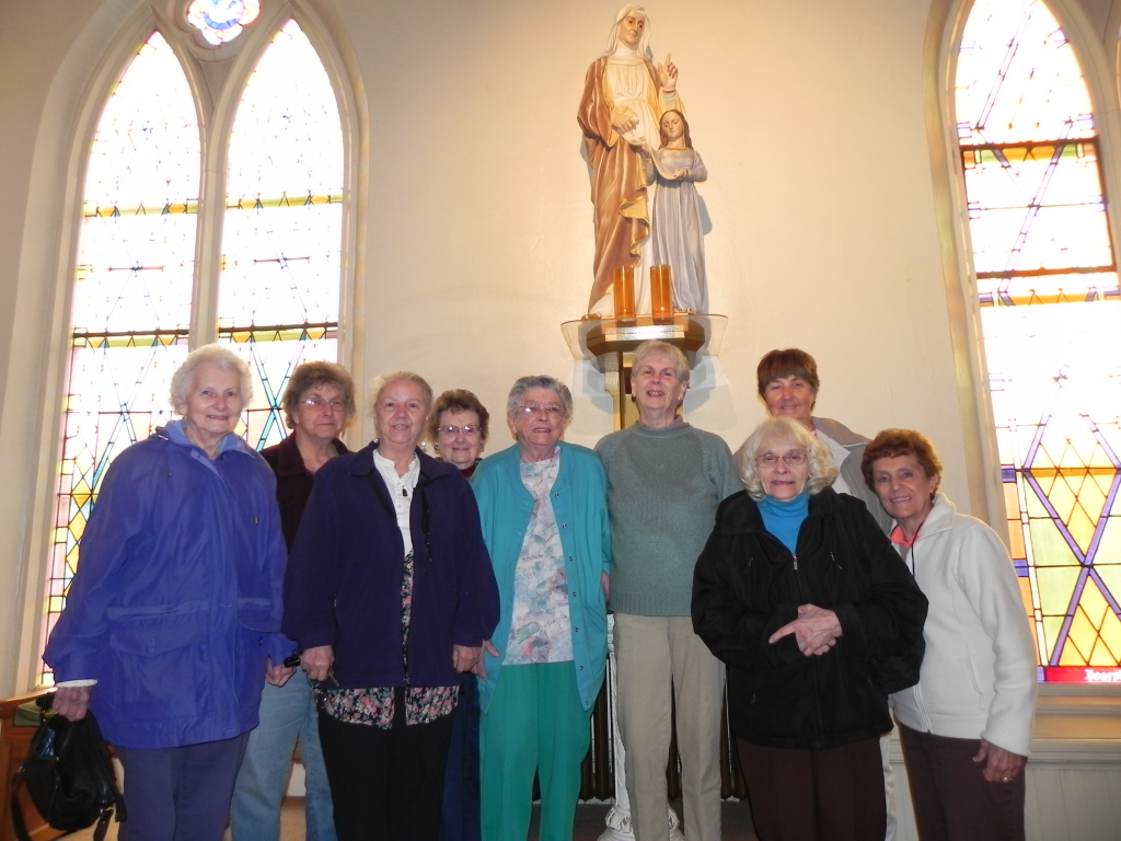 Ladies of Sainte Anne gathered in the church